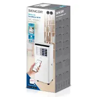 Portable Cooling Air Conditioner 9,000 BTU/h Wi-Fi 35m² 64dBA Sencor SAC MT9014C White