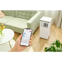 Portable Cooling Air Conditioner 9,000 BTU/h Wi-Fi 35m² 64dBA Sencor SAC MT9014C White