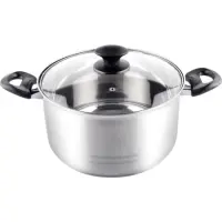 Pot SS24x13,5cm Ø24X13,5cm 6,1lt Stainless Steel Lamart LTB2413 Silver