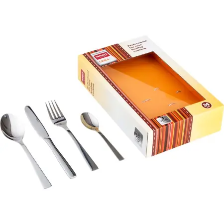 Stainless Steel Cutlery Set 24pcs LEILA Lamart LT5002 Silver