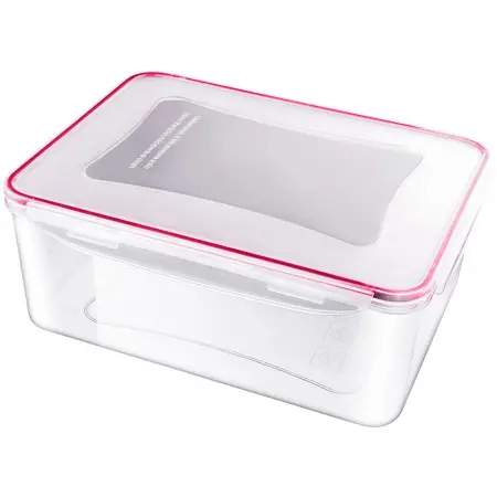 Plastic Food Container Suitable for Microwave Oven 5.3lt CLIP Lamart LT6004 Transparent