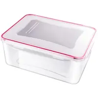 Plastic Food Container Suitable for Microwave Oven 5.3lt CLIP Lamart LT6004 Transparent