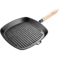 Pan Cast Iron Grill 24cm Lamart LT1063 Black