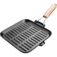 Pan Cast Iron Grill 23.5cm Lamart LT1065 Black