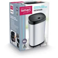 No-Contact Stainless Steel Basket with Sensor Lamart LT8021 Automatic Opening