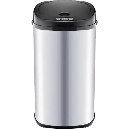 Stainless Steel Waste Bin with Photocell 42lt SENSOR Lamart LT8022 Silver/Black