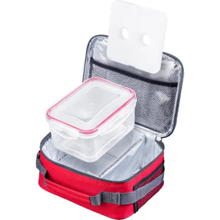 Isothermal Shoulder Bag with Ice Pack and 2.7lt Container CLIP Lamart LT6022 Red