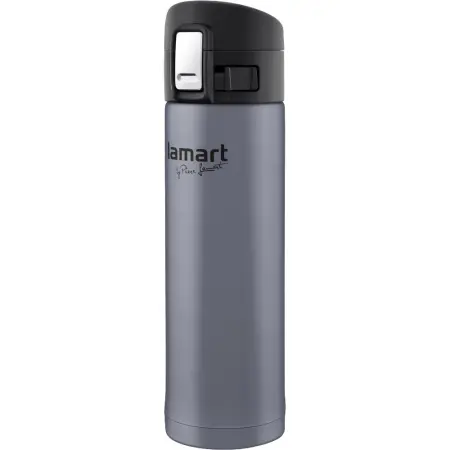 Stainless Steel & Plastic Thermos Vacuum Bottle 420ml BRANCHE Lamart LT4044 Gray