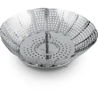 Folding Steam Basket Stainless Steel 23cm PAIRE Lamart LT7049 Grey