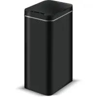 Stainless Steel Waste Bin with Photocell 50lt SENSOR Lamart LT8052 Black