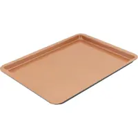 Pan Rectangular Shallow with Non-Stick Coating 43x29x1.8cm Lamart LT3096 Bronze