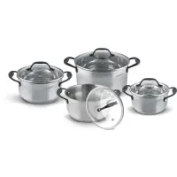 POTTO Stainless Steel Cookware Set 8pcs Lamart LT1211 Silver