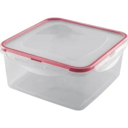 Food Container 4pcs  Set Plastic with Clip Suitable for Microwave Oven Lamart LT6033 Transparent Πλαστικό 450ml / 920ml / 1380ml / 2300ml