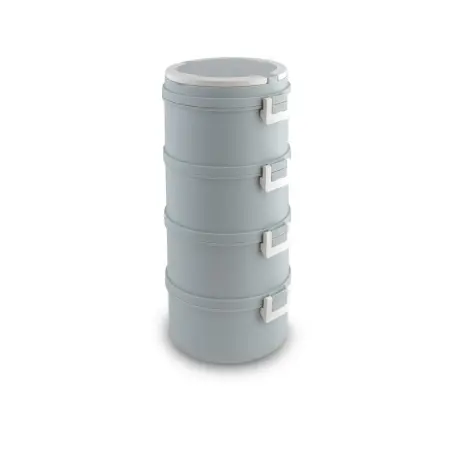 Lunchbox 4 Levels Capacity 4x700ml lLamart LT6041 Grey