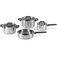 POUR Stainless Steel Cookware Set 7pcs Lamart LT1119 Silver