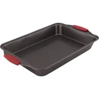 Rectangular baking pan with non-stick coating 44.5×29.5×5cm Lamart LT3112 Black/Red