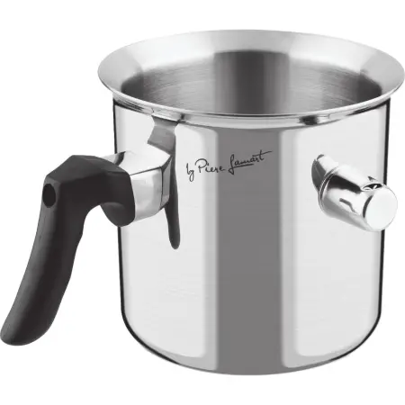 Milk Pot Bain Marie 1lt 14cm Stainless Steel Lamart LT1233