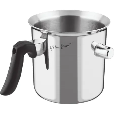 Milk Pot Bain Marie 1.5lt 15cm Stainless Steel Lamart LT1234