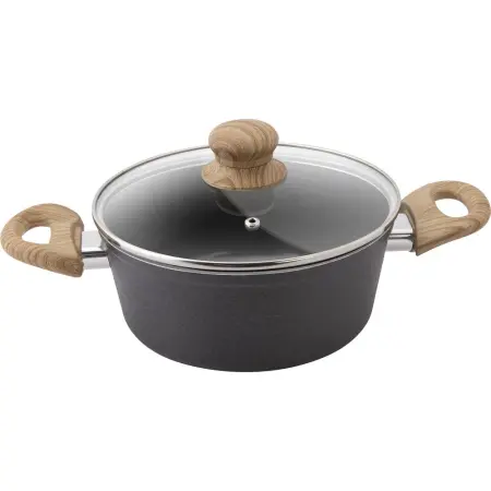 Pot NATUR Non-stick Aluminum 18cm 1.6lt Lamart LT1245 Black