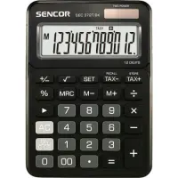 Calculator Dual 12 Digit LCD Display Sencor SEC 372T/BK Black