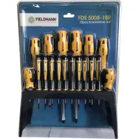 Screwdriver Set Fieldmann FDS 5008-18R with Stand Holder 18Pcs.