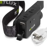 Rechargeable Headlamp Retlux RPL 700 350 Lumens IP43 with Motion Sensor 1200mAh