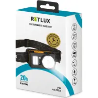 Rechargeable Headlamp Retlux RPL 702 120 Lumens IP44 with Extra COB lighting 200lm and Power Bank Function