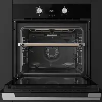 Built-in TEKA Pyrolytic Oven with SurroundTemp 340ºC MaestroPizza 70lt 60cm HLB 8510 P Black