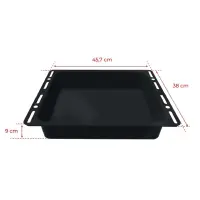 Pan Rectangular TEKA 45,7x38x9 Capacity 9.5lt Black