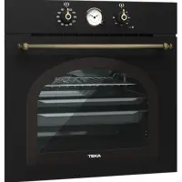 Built-in TEKA Oven with SurroundTemp and 20 Programmed Recipe 70lt 60cm HRB 6300 Anthracite Brass