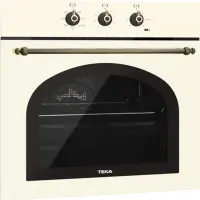 Built-in TEKA Oven Country Style with SurroundTemp and Hydroclean 70lt 60cm HRB 6100 VB Vanilla Brass