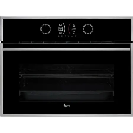 TEKA Built-in Compact Oven with Steam Function 44lt 45x60cm HLC 847 SC BK -SS Black/Silver