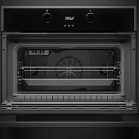 Built-in TEKA Compact Oven & Microwave Oven 40lt 45.5x60cm HLC 844 C Black/Silver