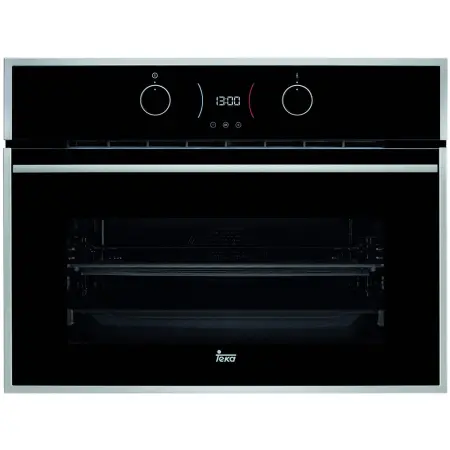 Built-in TEKA Compact Oven & Microwave Oven 40lt 45.5x60cm HLC 844 C Black/Silver