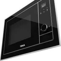 TEKA Built-in Microwave Oven with Grill and 3 Cooking Functions 25lt 39x60cm ML 825 TFL Black