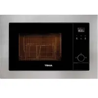 TEKA Built-in Microwave Oven with Grill and 3 Cooking Functions 20lt 39x60cm MS 620 BIS Silver