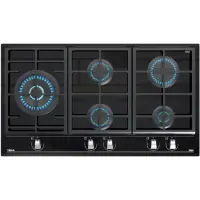 TEKA Built-in Gas Hob Autonomic 5 Zones & 9Adjustment Levels 90cm GZC 95320 XBA Black