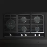 TEKA Built-in Gas Hob Autonomic 5 Zones & 9Adjustment Levels 90cm GZC 95320 XBA Black