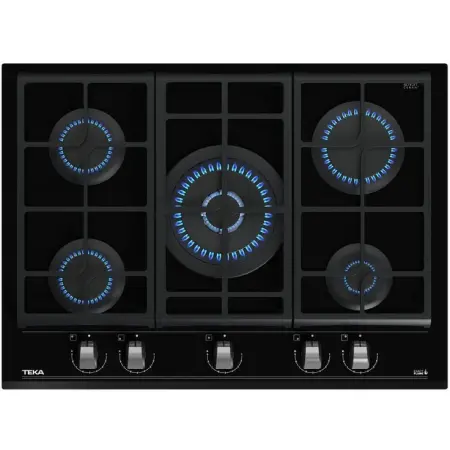 TEKA Built-in Gas Hob Autonomic 5 Zones & 9Adjustment Levels 70cm GZC 75330 XBA Black