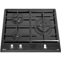 TEKA Built-in Ceramic Gas Hob Autonomic 3 Zones & 9Adjustment Levels 60cm GZC 63310 XBA Black