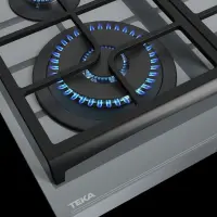 Built-in Glass TEKA Gas Hob 4 Zones with 9 Adjustment Levels 60cm GZC 64320 XBA ST Urban Grey