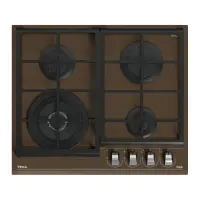 Built-in Glass TEKA Gas Hob 4 Zones with 9 Adjustment Levels 60cm GZC 64320 XBA LB Urban Brown