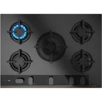 Built-in Glass TEKA Gas Hob 4 Zones Giugiaro Italdesign 70cm GBC 75-G1 GB INFINITY G1 Black