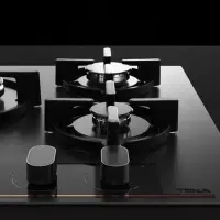 Built-in Glass TEKA Gas Hob 4 Zones Giugiaro Italdesign 70cm GBC 75-G1 GB INFINITY G1 Black