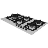 Built-in Stainless Steel TEKA Gas Hob Autonomous 5 Zones 86cm EFX 90.1 5G AI AL DR Silver