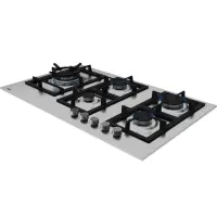 Built-in Stainless Steel TEKA Gas Hob Autonomous 5 Zones 86cm EFX 90.1 5G AI AL DR Silver