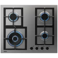 Built-in Stainless Steel TEKA Gas Hob Autonomous 4 Zones 60cm EFX 60.1 4G AI AL DR CI Silver