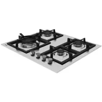 Built-in Stainless Steel TEKA Gas Hob Autonomous 4 Zones 60cm EFX 60.1 4G AI AL DR CI Silver