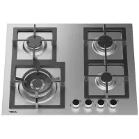 Built-in Stainless Steel TEKA Gas Hob Autonomous 4 Zones 60cm EFX 60.1 4G AI AL DR CI Silver