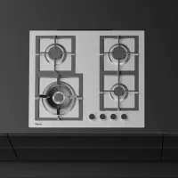 Built-in Stainless Steel TEKA Gas Hob Autonomous 4 Zones 60cm EFX 60.1 4G AI AL DR CI Silver